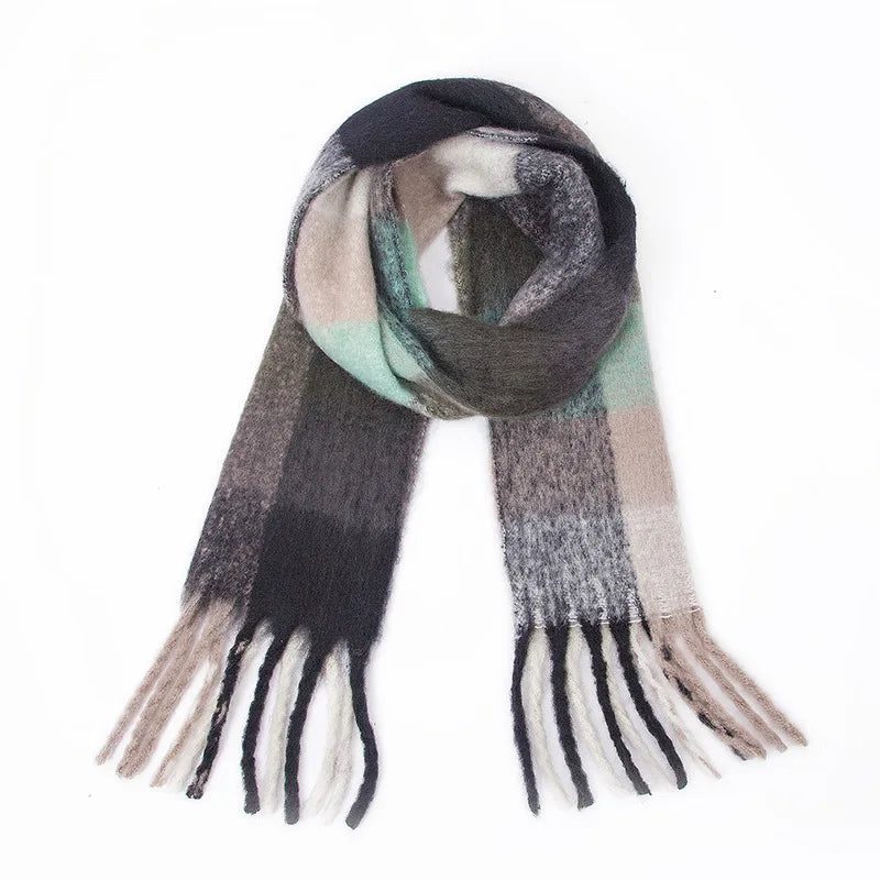 Warm Cashmere Rainbow Scarf