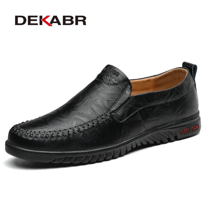 DEKABR Genuine Leather Slip-Ons