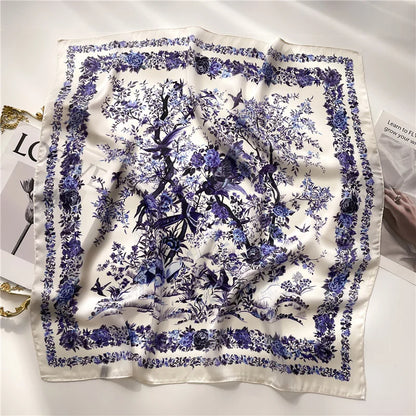 Luxury Silk Print Scarf