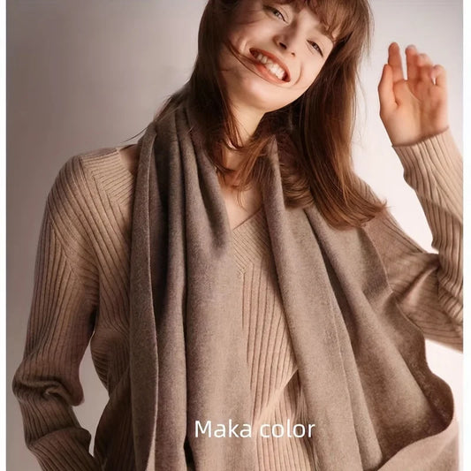 Solid Color Cashmere Scarf