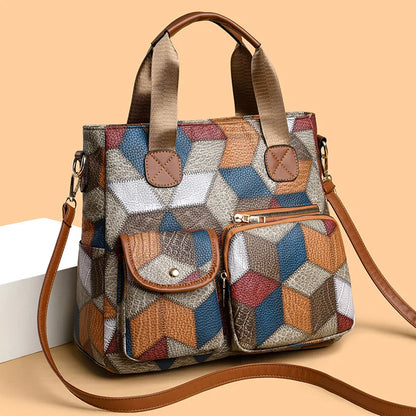 Vintage Leather Shoulder Handbag