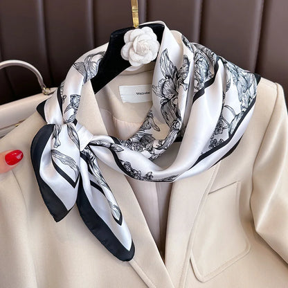 Luxury Silk Print Scarf