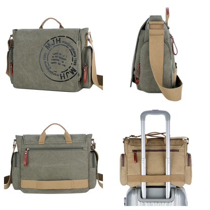Weixier Canvas Travel Satchel