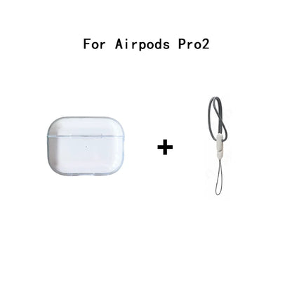 Clear AirPods Case with Lanyard Strap