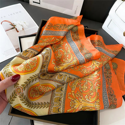Luxury Silk Print Scarf