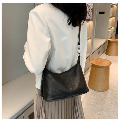 Tassel Luxe Leather Satchel