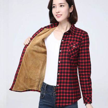 Cozy Plaid Fleece Jacket