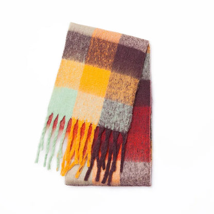 Warm Cashmere Rainbow Scarf