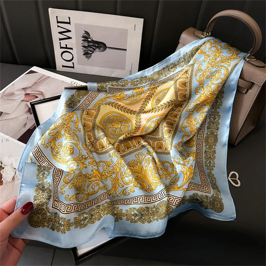 Luxury Silk Print Scarf