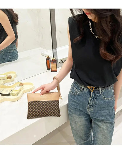 Women's Retro Print Clutch Wallet