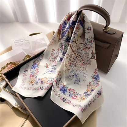 Luxury Silk Print Scarf