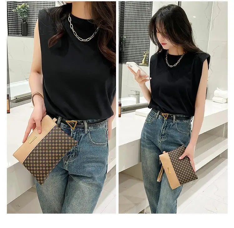 Women's Retro Print Clutch Wallet