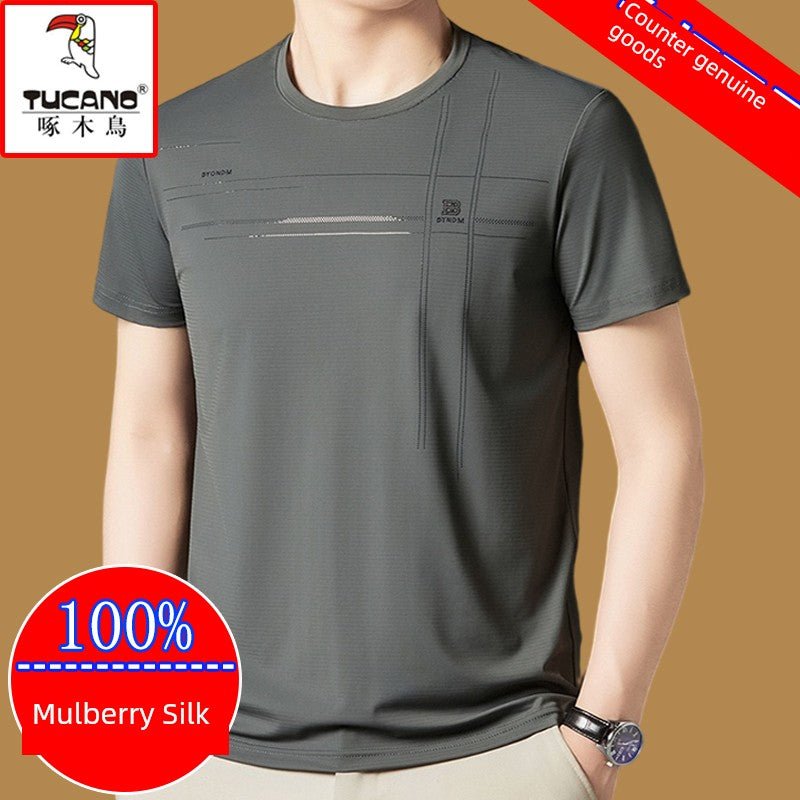 Mulberry Silk Crew Neck Tee