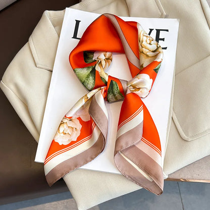 Luxury Silk Print Scarf