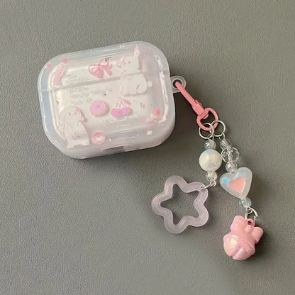 Korean Cherry Rabbit AirPods Case