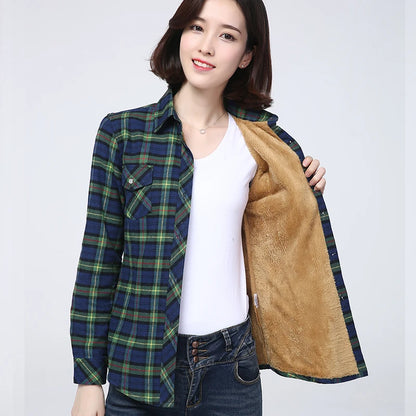 Cozy Plaid Fleece Jacket
