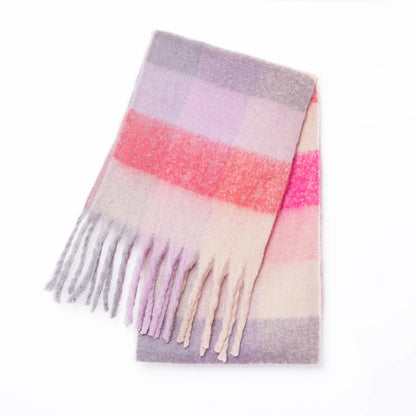 Warm Cashmere Rainbow Scarf