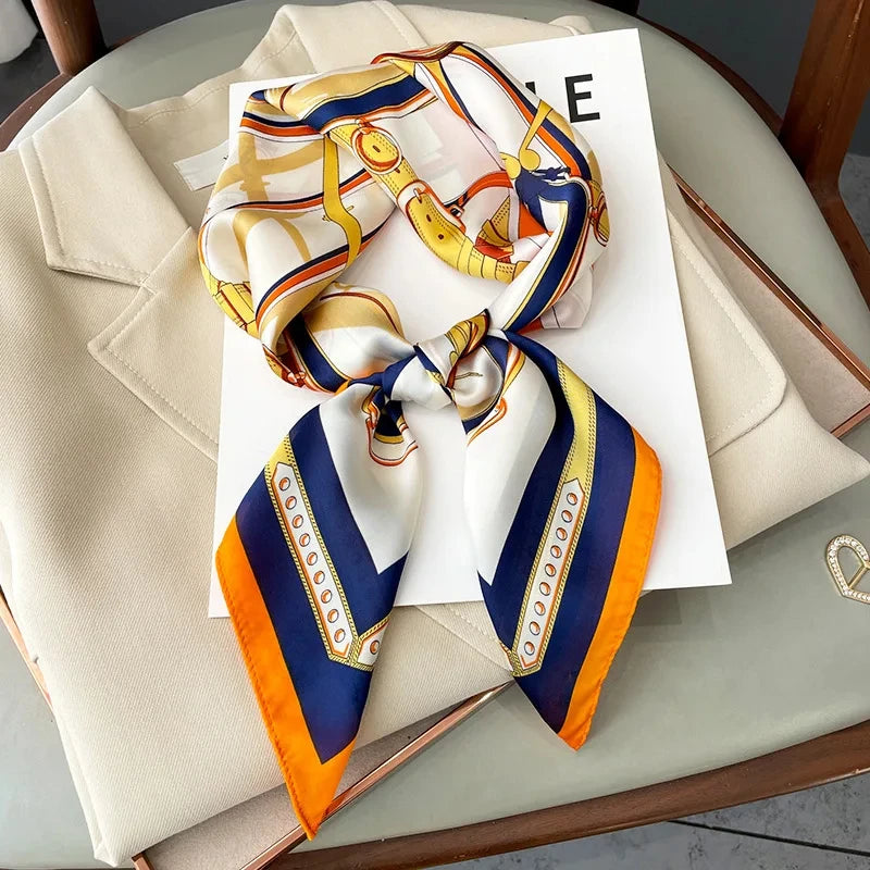 Luxury Silk Print Scarf
