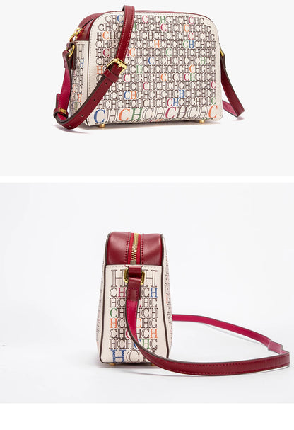 Classic Print PVC Shoulder Bag