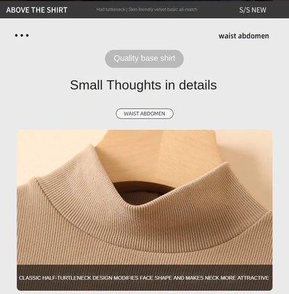 Elegant Knit Half-Turtleneck