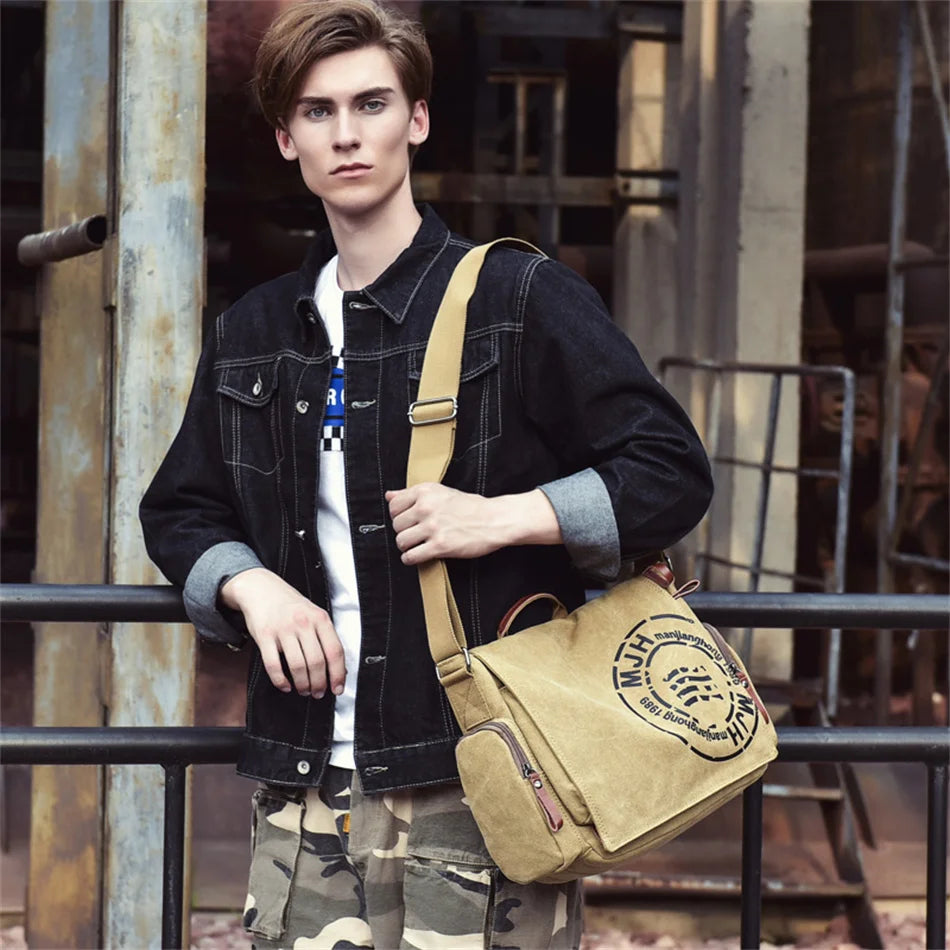 Weixier Canvas Travel Satchel