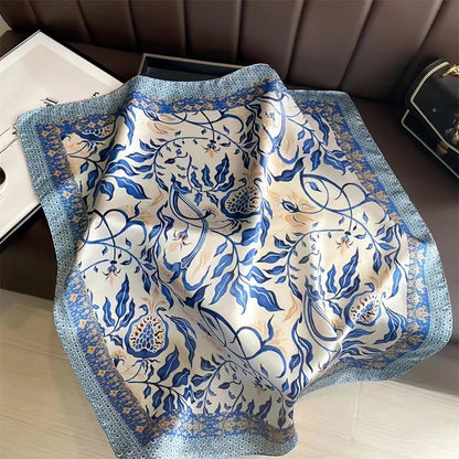 Luxury Silk Print Scarf