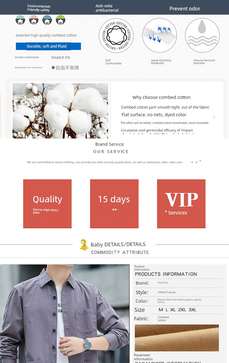 Cotton Workwear Shirt