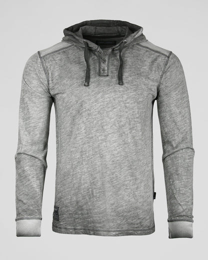 ZIMEGO Vintage Hooded Henley